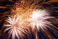 Beautiful fireworks show Royalty Free Stock Photo