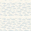 Beautiful Fish background on white background. A variety of marine and river animals for textiles. Fish pattern for