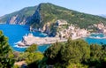 Beautiful fisherman town of Portovenere near Cinque Terre, La Spezia, Liguria, Italy