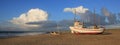 Summer day in Jylland. Cumulus cloud over the Jammerbuggten and