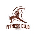 Beautiful fitness logo vector. Yoga Logo Template. Women Healthy Sexy body design vector