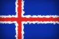 Beautiful flag of Iceland