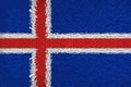 Beautiful flag of Iceland