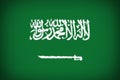 Beautiful flag of Saudi Arabia