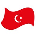 Beautiful flag of Turkey - Love Turkey
