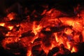 Beautiful flame, tongues of fire, bonfire and ash