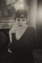 Beautiful Flapper girl Royalty Free Stock Photo