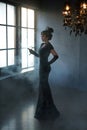 Beautiful Flapper girl Royalty Free Stock Photo