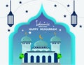 Blue Islamic New Year