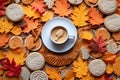 Handmade Thanksgiving Cookies on White Background