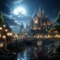 A beautiful floating city of magic composed of ornate structures and amazing architecture.