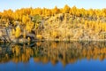 A beautiful flooded gold mine near the village of Mindyak