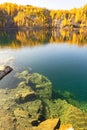 a beautiful flooded gold mine near the village of Mindyak