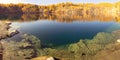 a beautiful flooded gold mine near the village of Mindyak