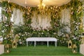 A beautiful flora wedding decoration setup