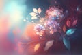 Beautiful Floral Background . AI generated Illustration