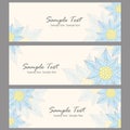 Beautiful floral banners Royalty Free Stock Photo