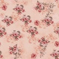 Beautiful Floral design with pitch backgroun texture for digital print designjng