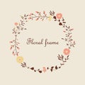 Beautiful floral frame