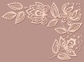 Beautiful floral pattern, a design element in the