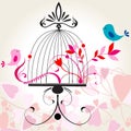 Beautiful floral romantic background