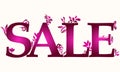 Beautiful floral sale illustration