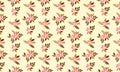 Beautiful floral for valentine, with modern of leaf and floral pattern background Royalty Free Stock Photo