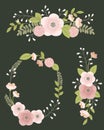 Beautiful floral vintage arangement Royalty Free Stock Photo