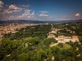 Beautiful Florence sunset city skyline