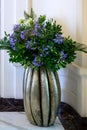 Beautiful flower arrangement in blue and white - African lilies- Agapanthus africanus