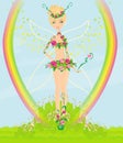 Beautiful flower fairy Royalty Free Stock Photo