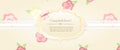 Beautiful flower-patterned background. shabby chic wedding invitation. Vector illustration. Floral Save the Date or set Royalty Free Stock Photo