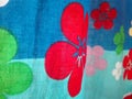 Beautiful flower print on cloth