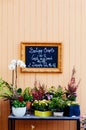 Beautiful flower shop in Paris, France Royalty Free Stock Photo