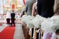 Beautiful flower wedding decoration Royalty Free Stock Photo