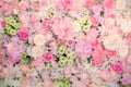 Beautiful flowers background for wedding scene.