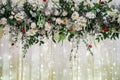 Beautiful flowers background for wedding scene Royalty Free Stock Photo