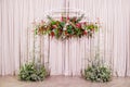 Beautiful flowers background for wedding scene Royalty Free Stock Photo