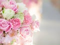 Beautiful flowers background for wedding scene . Royalty Free Stock Photo