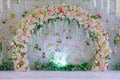 Beautiful flowers background for wedding scene Royalty Free Stock Photo