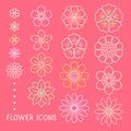 Beautiful flowers flora seamless