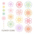 Beautiful flowers vector flora seamless