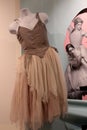 Beautiful dance dress for exhibit covering Gender Neutral dancers, National Museum of Dance, Saratoga, New York, 2018