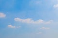 Beautiful fluffy white clouds with blue sky and Sunlight, Nature background Royalty Free Stock Photo