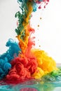 Abstract liquid paint flow Royalty Free Stock Photo