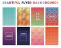 Beautiful Flyer Backgrounds. Royalty Free Stock Photo