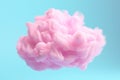 Beautiful flying pink and blue background with soft and flowing fabric in the middle