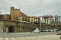 Beautiful Fortified Town Of Getaria Capture Taken From Its Beautiful Harbor. Architecture Middle Ages Travel. Royalty Free Stock Photo