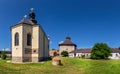 Beautiful fortress castle in Medzhibozh. Travel Europe Royalty Free Stock Photo