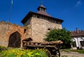 Beautiful fortress castle in Medzhibozh. Travel Europe Royalty Free Stock Photo